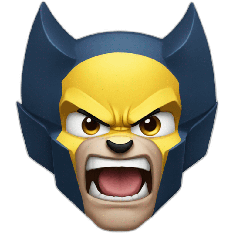 wolverine yelling SIUU emoji