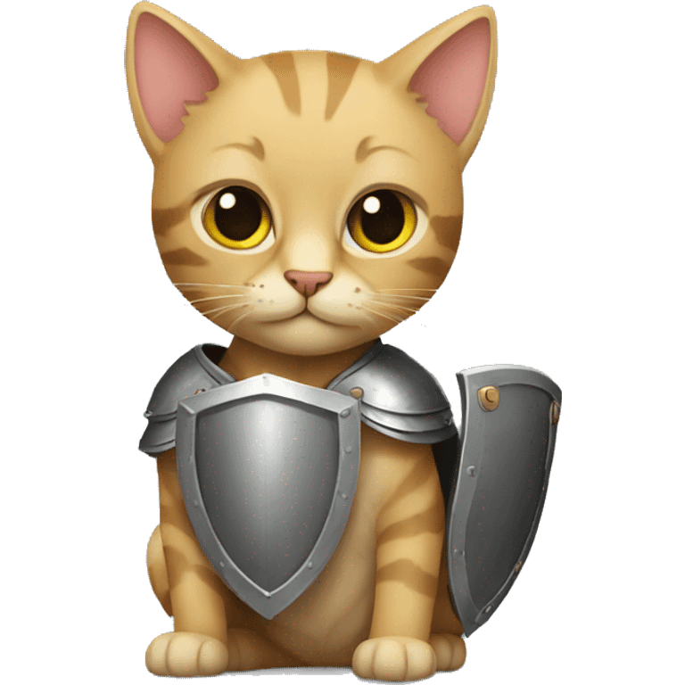 Cat with shield emoji