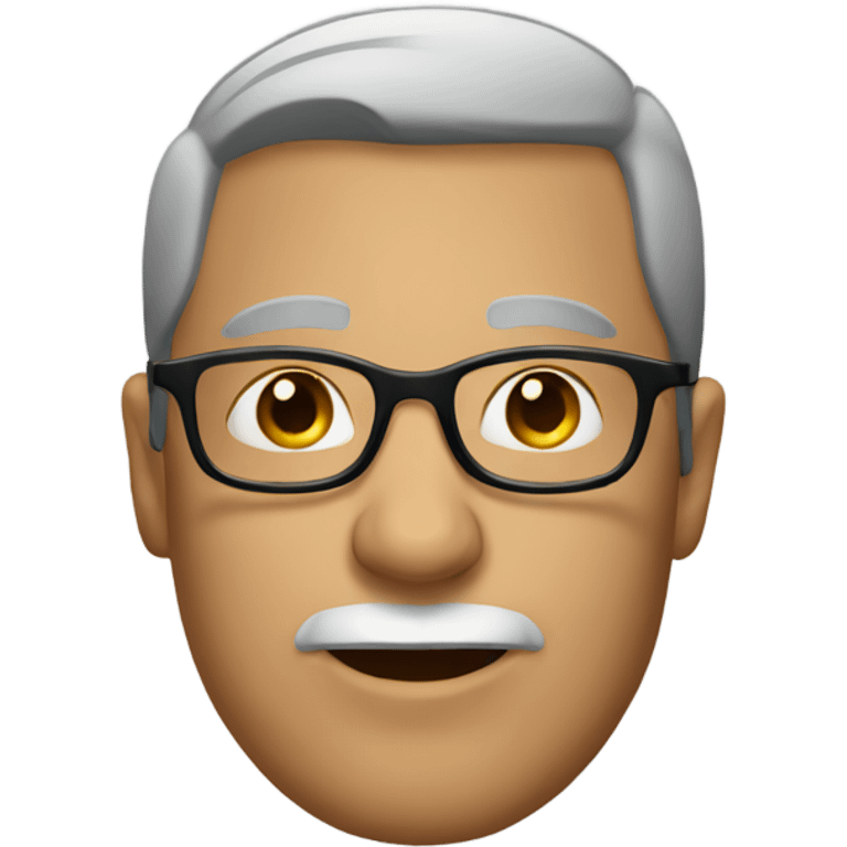 A man with glasses emoji