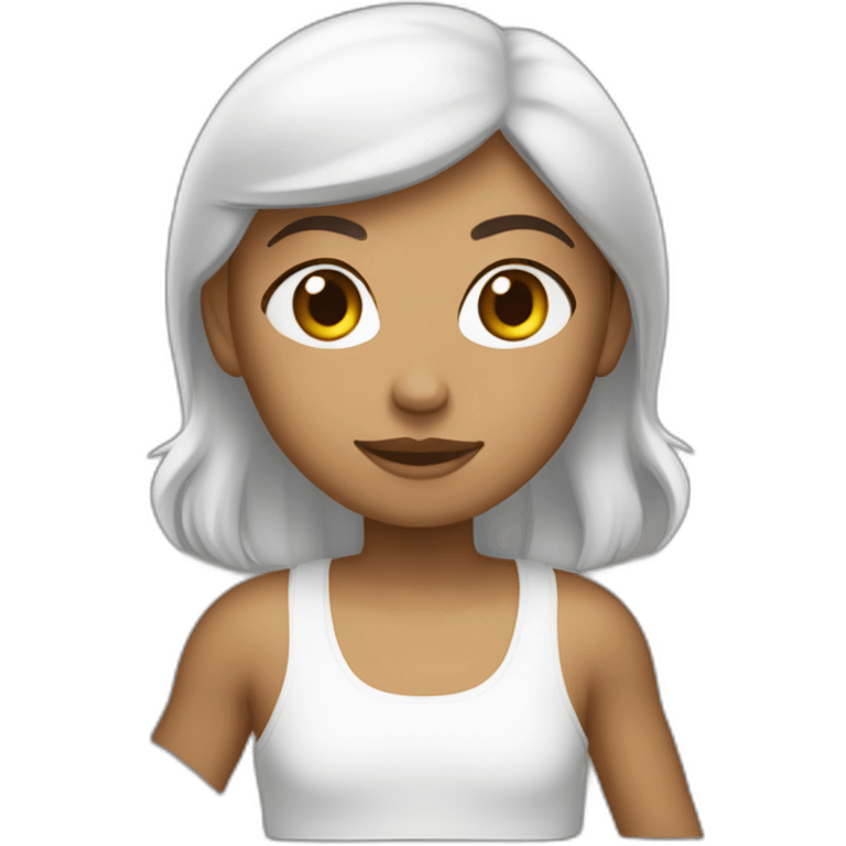 fille-basketeuse-brune-et-blanche emoji