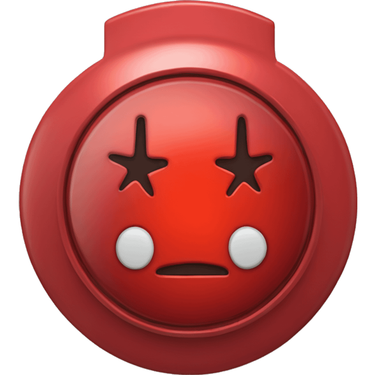 big red button and big red button pressed with MEP on it emoji