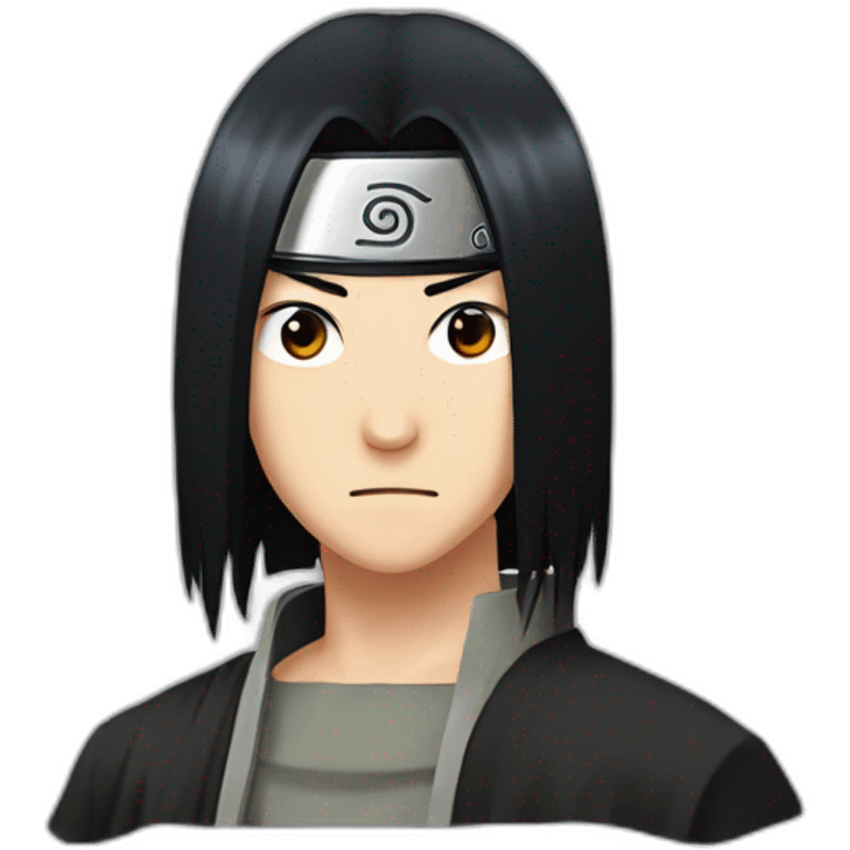 portait of itachi uchiha emoji