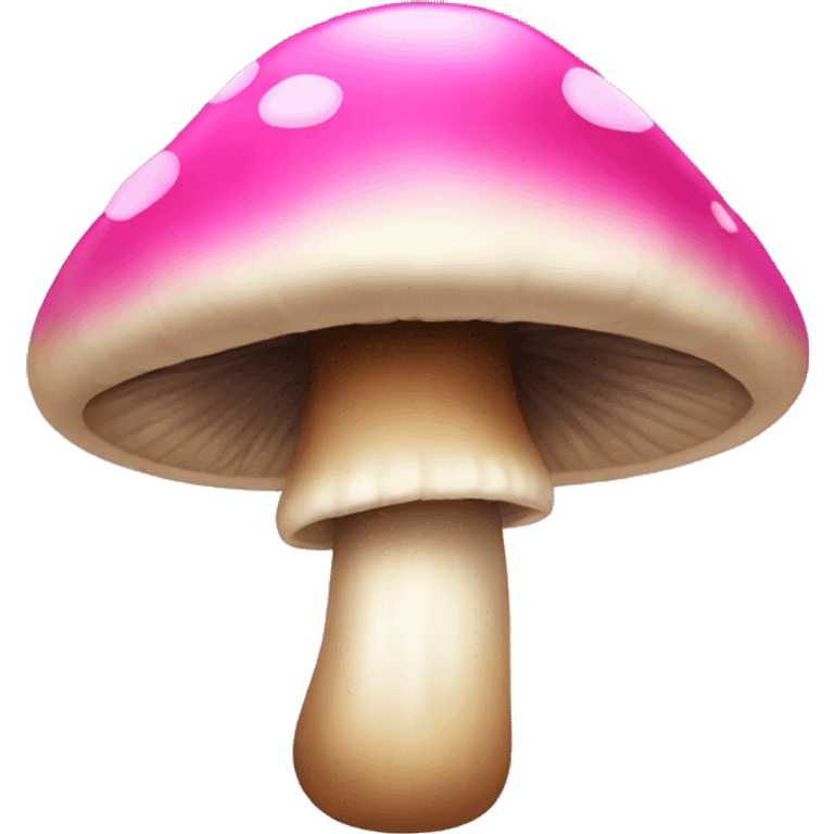 mushroom with pink bow emoji