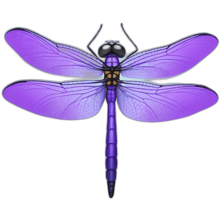 purple dragonfly emoji