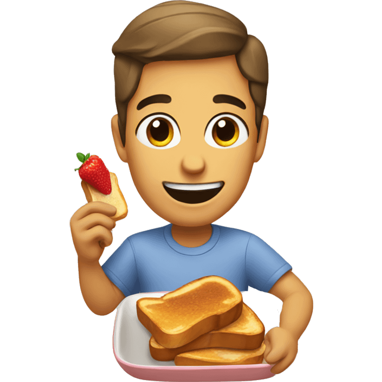 Eating French toast  emoji