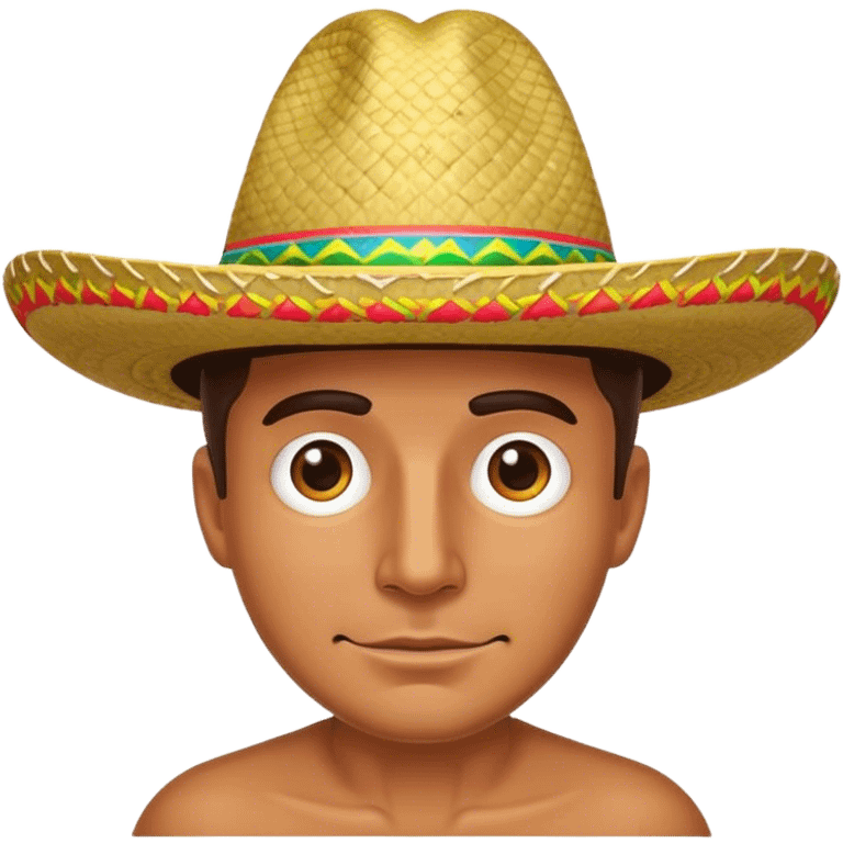 Man wearing sombrero emoji