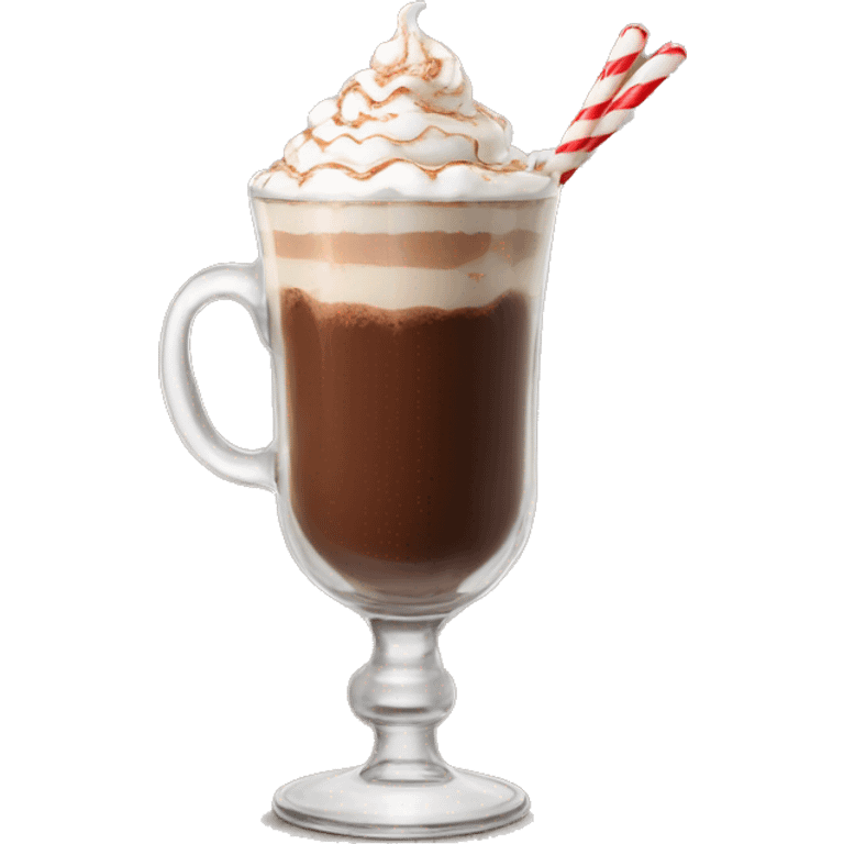 swiss hot chocolate tall glass emoji