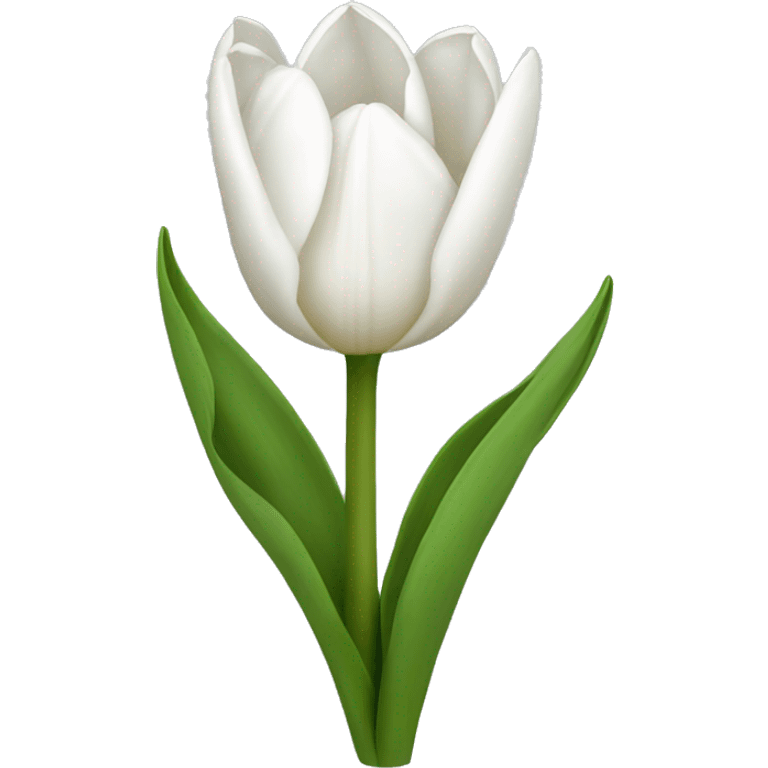 White tulips  emoji