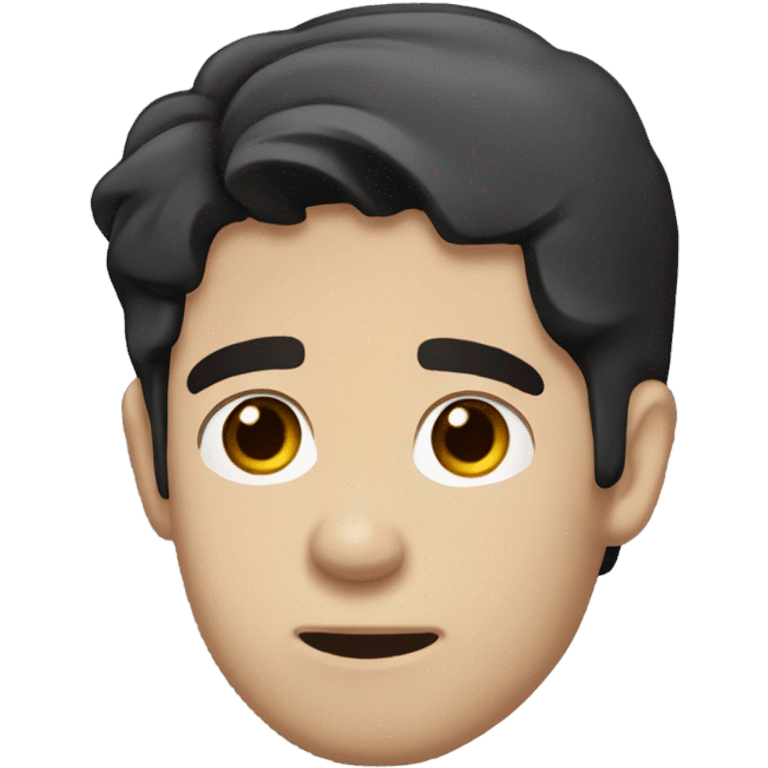 Jim Halpert with dark hair emoji