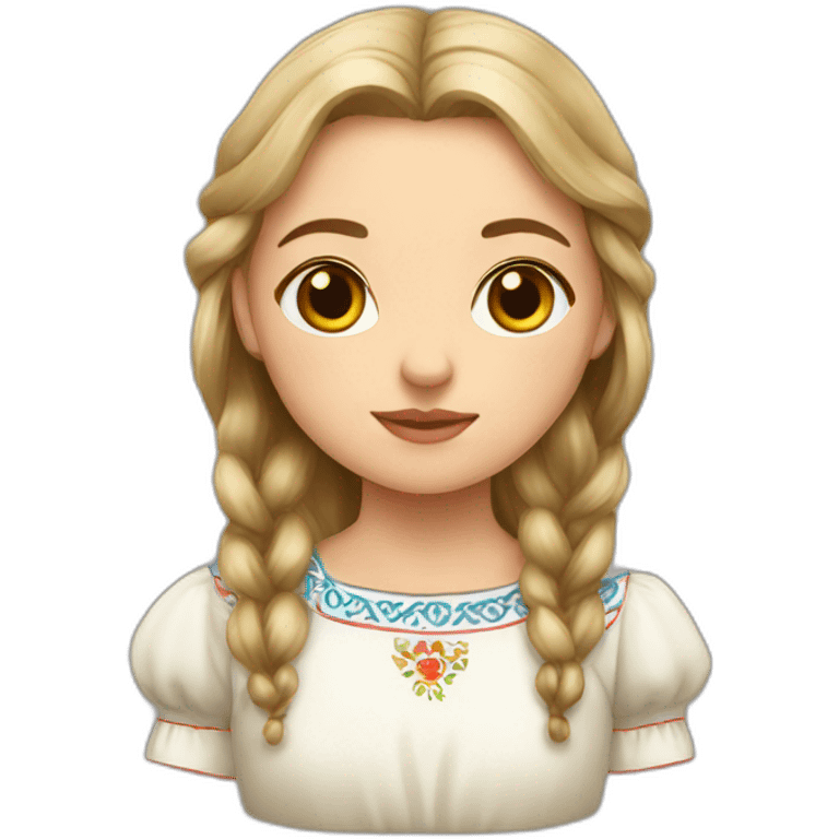 slavic girl emoji