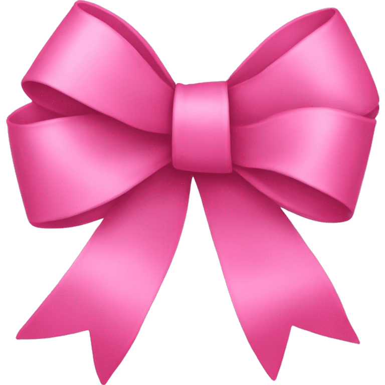 Pink ribbon/bow emoji