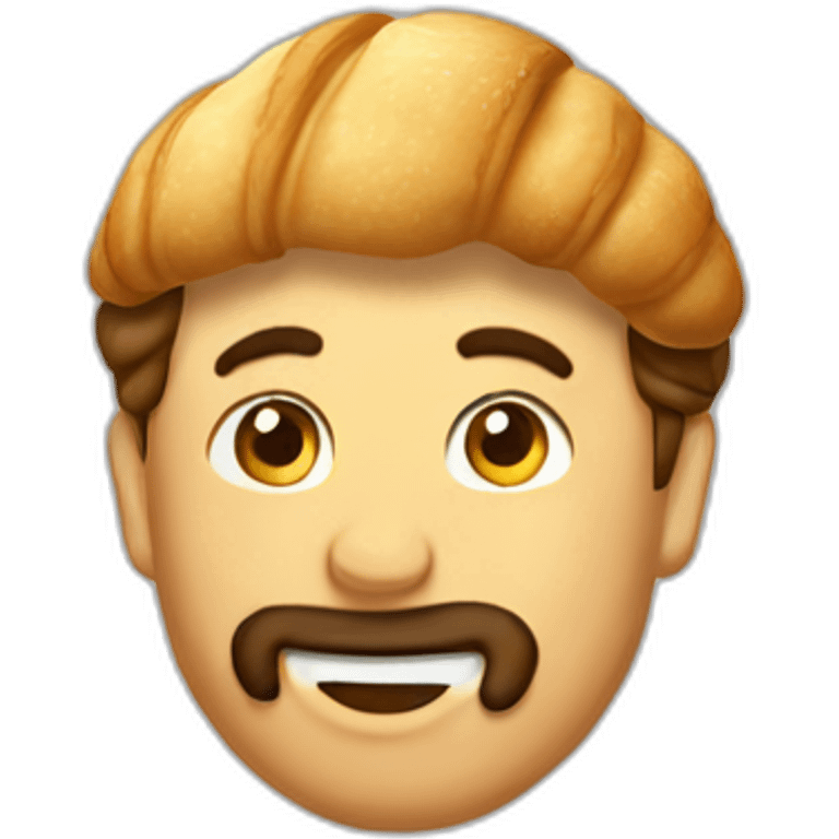 william bout with a croissant emoji