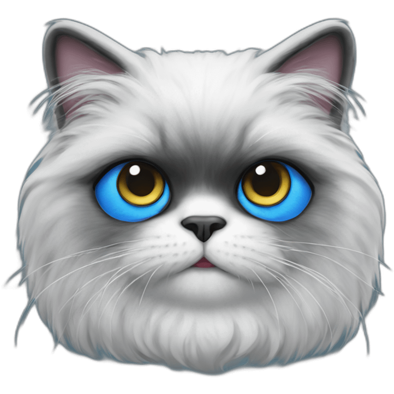 Smurf Persian Cat emoji