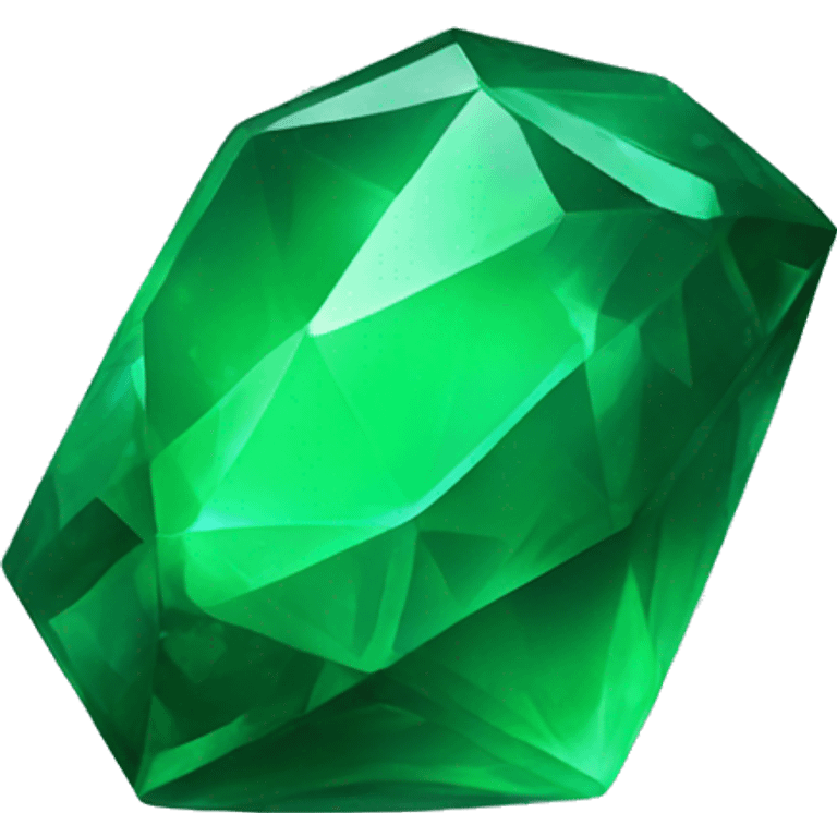 green emerald crystal emoji