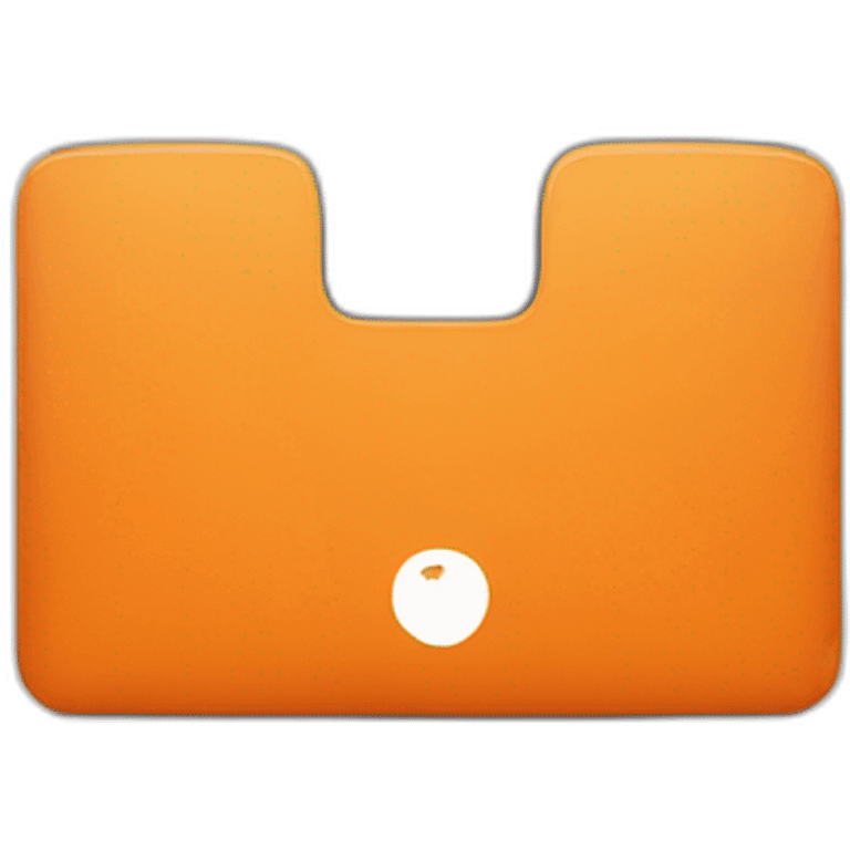 Orange laptop emoji