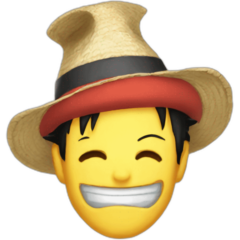 Luffy hat emoji