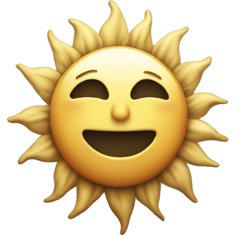 Sun drawing emoji