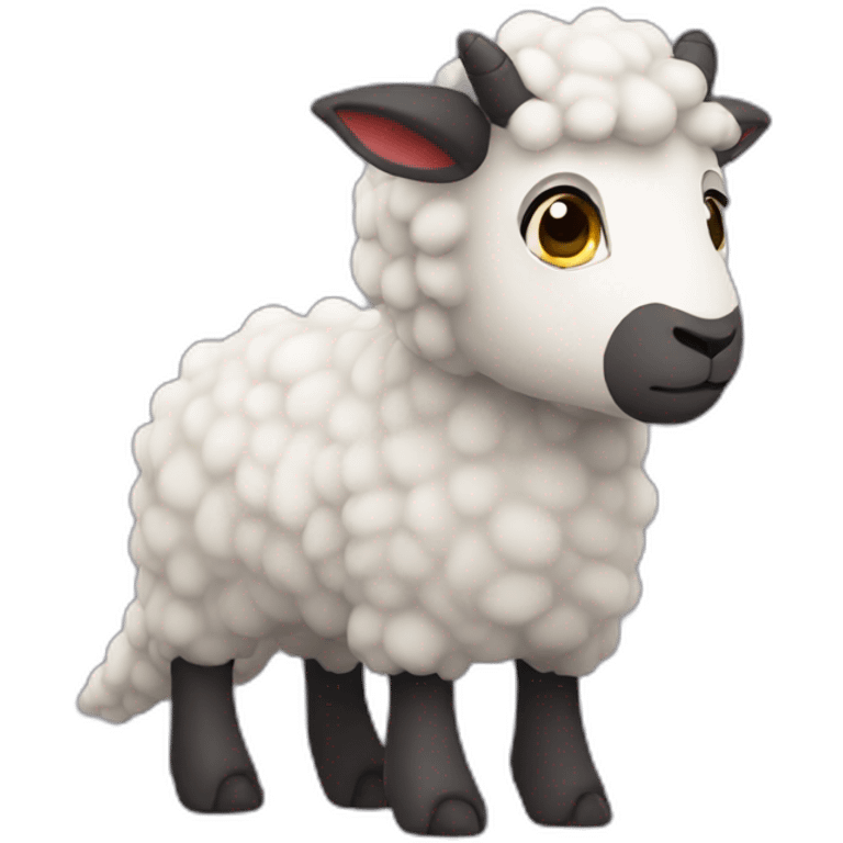 Dark dragon slip on sheep emoji