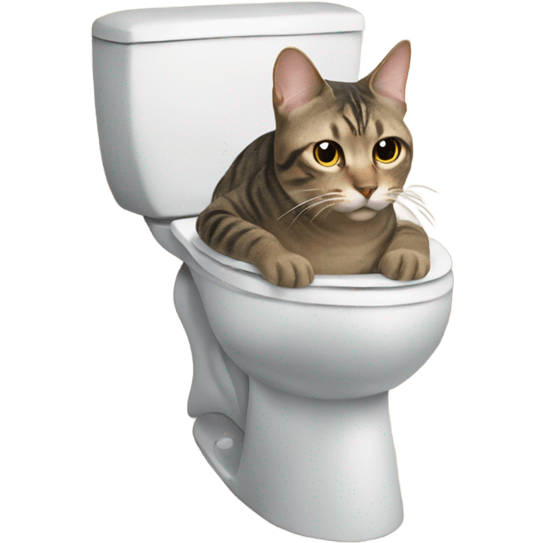 Cat on the toilet emoji