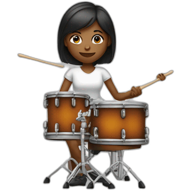 female drumer emoji