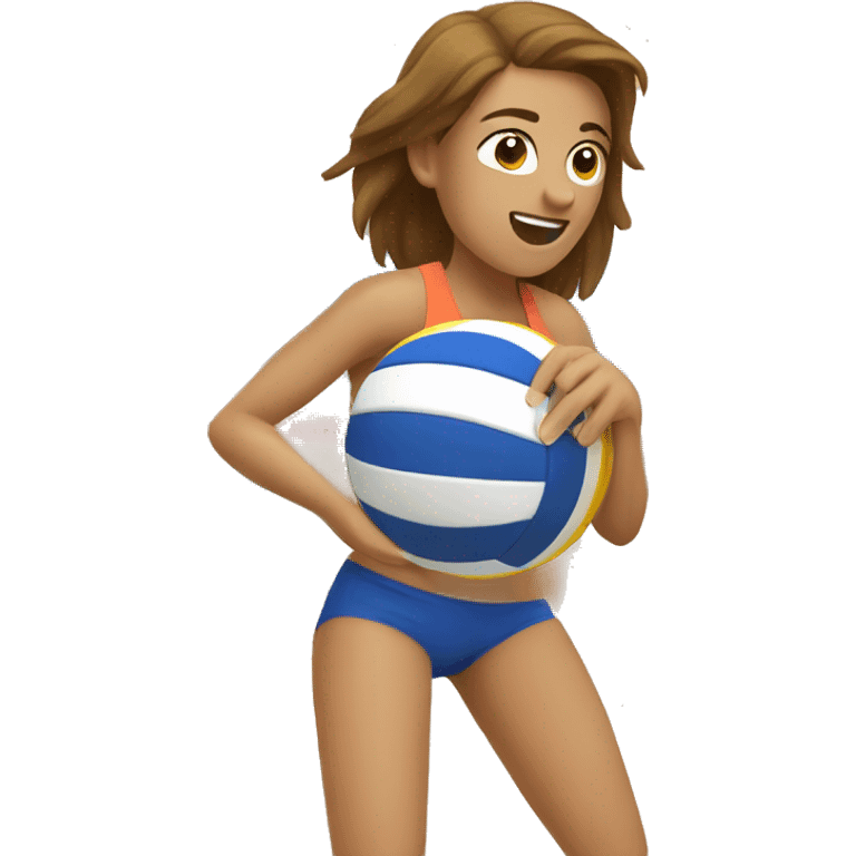 Beach volleyball  emoji