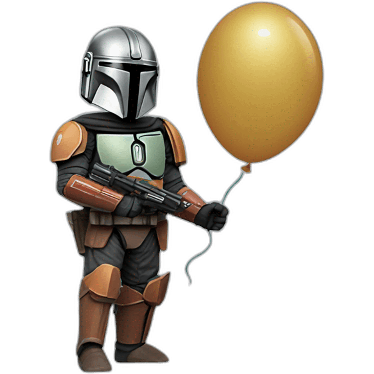 Mandalorian hold balloon emoji