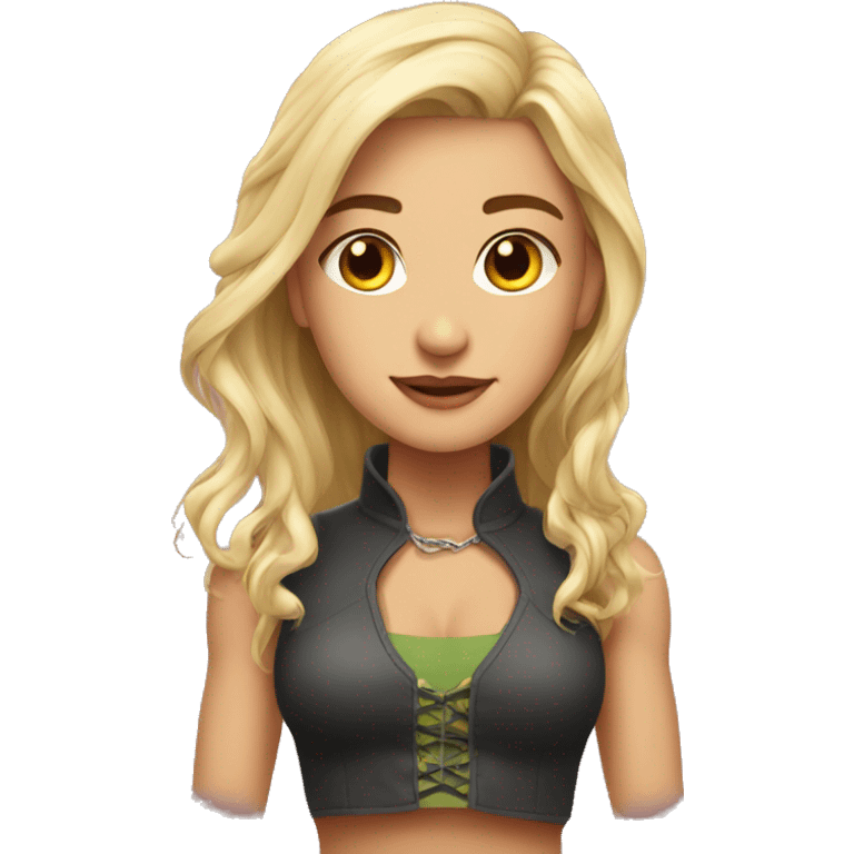 A beautiful girl with a strong man  emoji