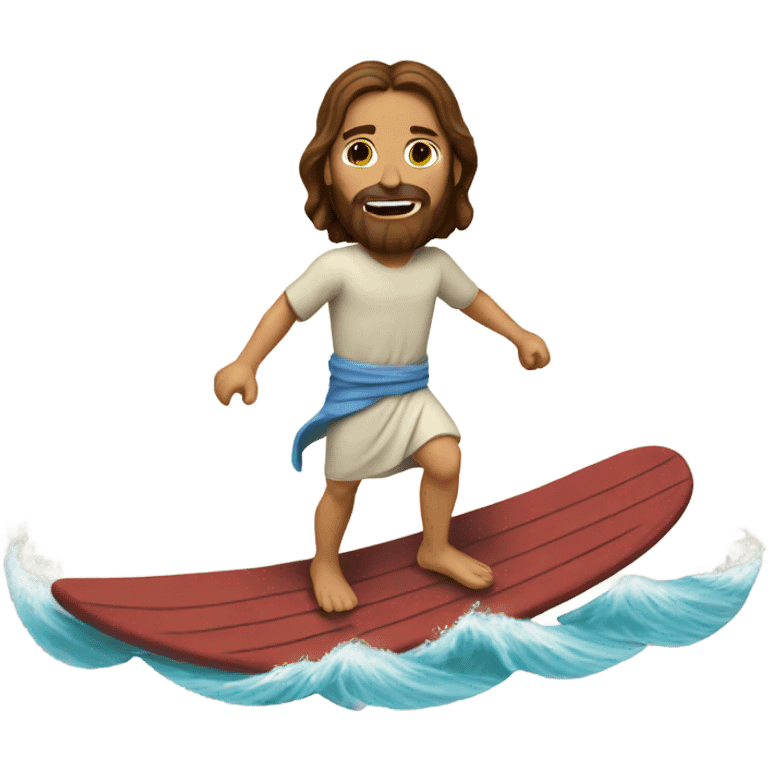 Jesus surfing  emoji