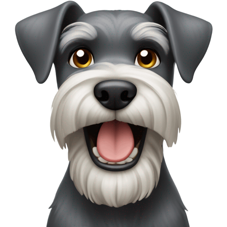 Schnauzer barking emoji