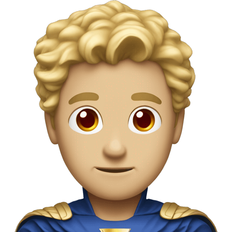 super homelander from "the boys" series with red eyes  emoji