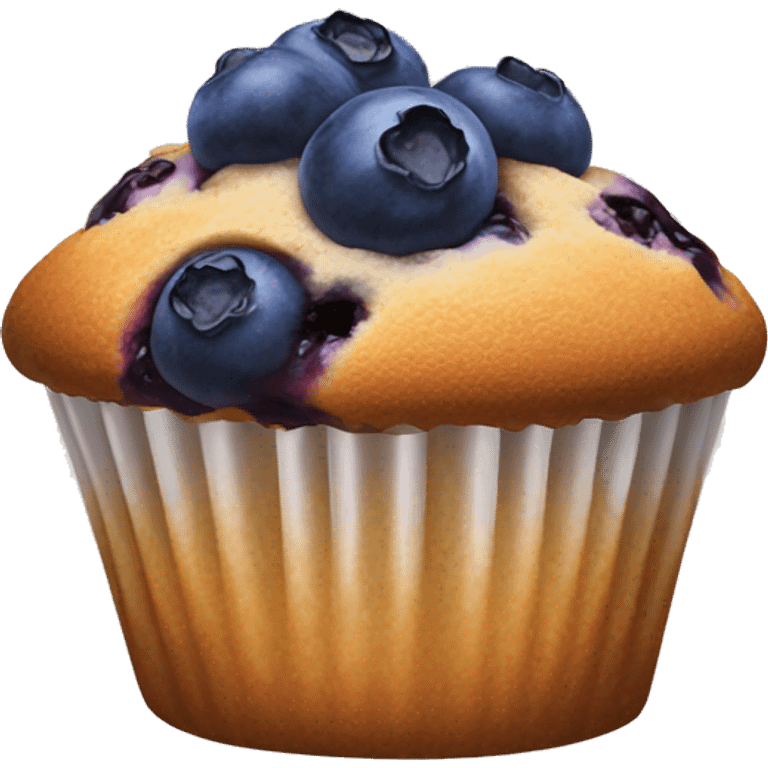 Blueberry muffin emoji