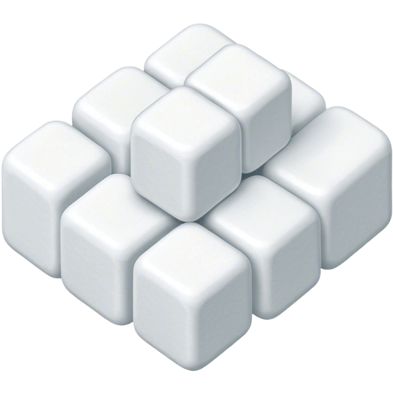 Sugar cubes 2D iso emoji