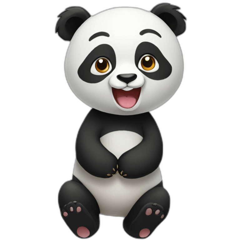 happy animal panda emoji