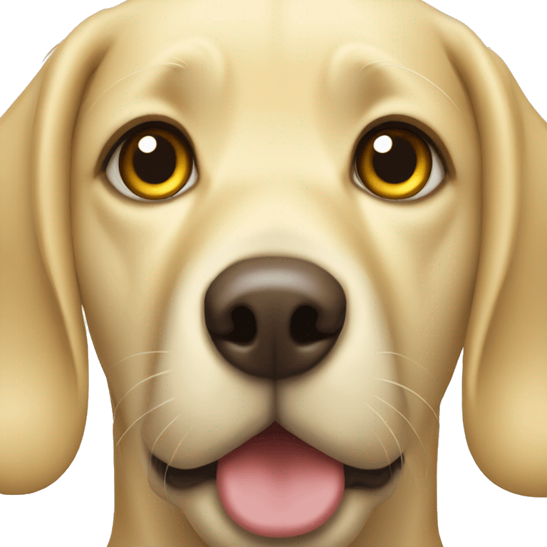 Yellow lab with light brown eyes  emoji