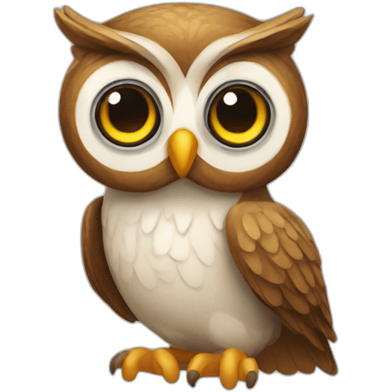 knowledgeable owl emoji