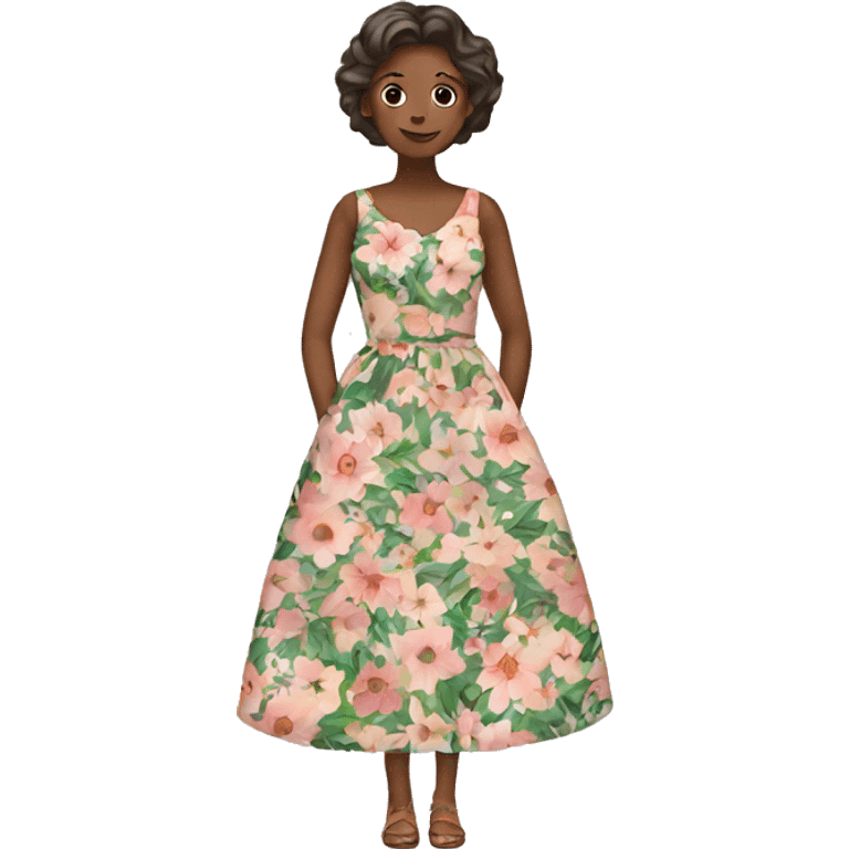 Floral dress emoji