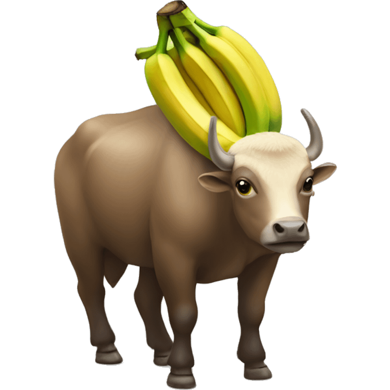 Taureau banane  emoji