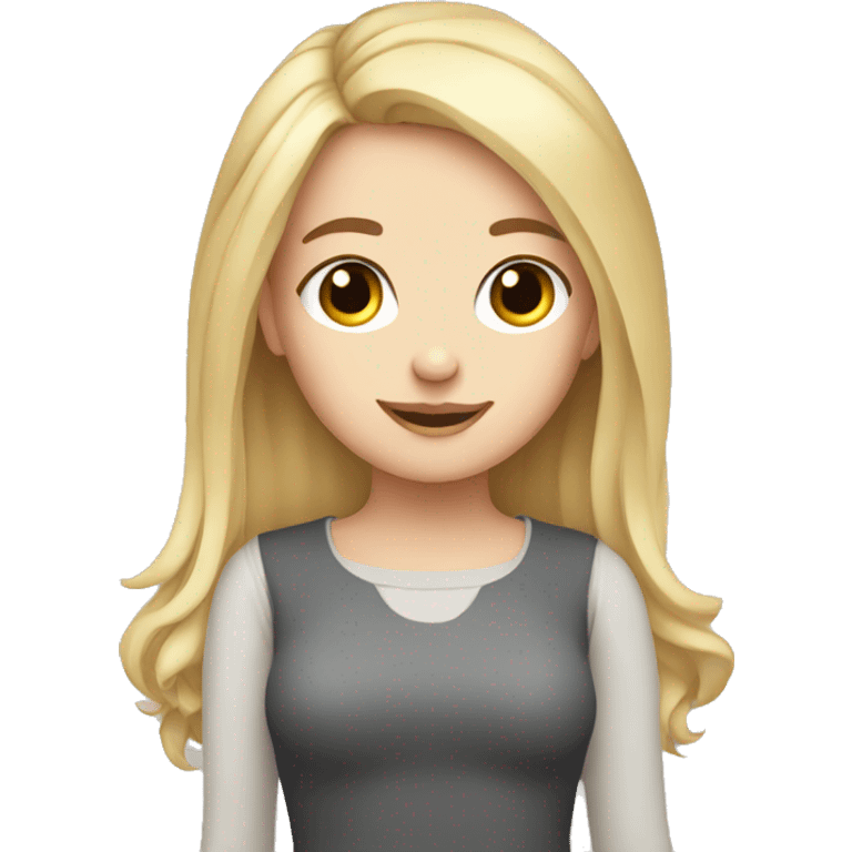 cute white girl content maker emoji