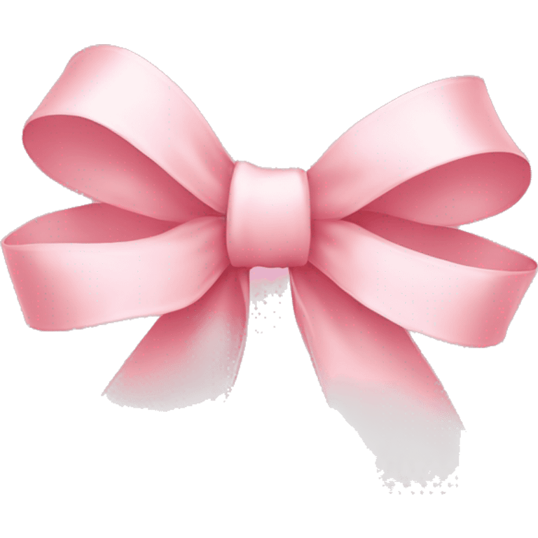 light pink ribbon bow emoji