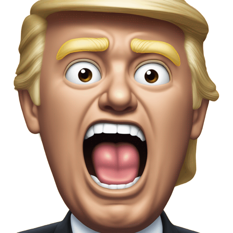 trump screaming emoji