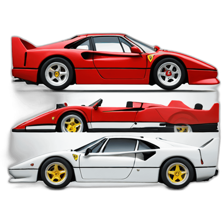 Ferrari F40 side emoji