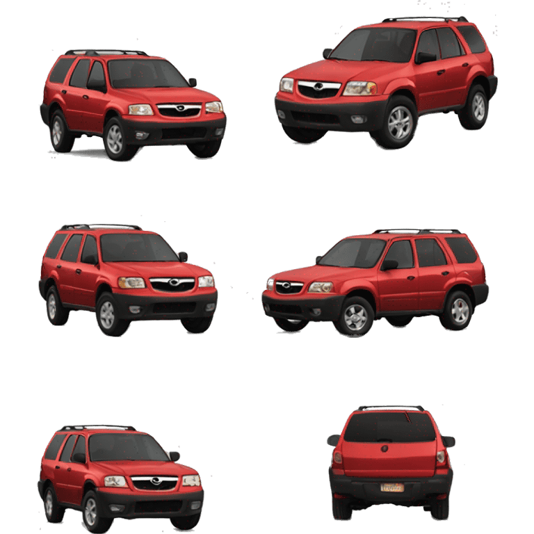 mazda tribute 2001 red  emoji