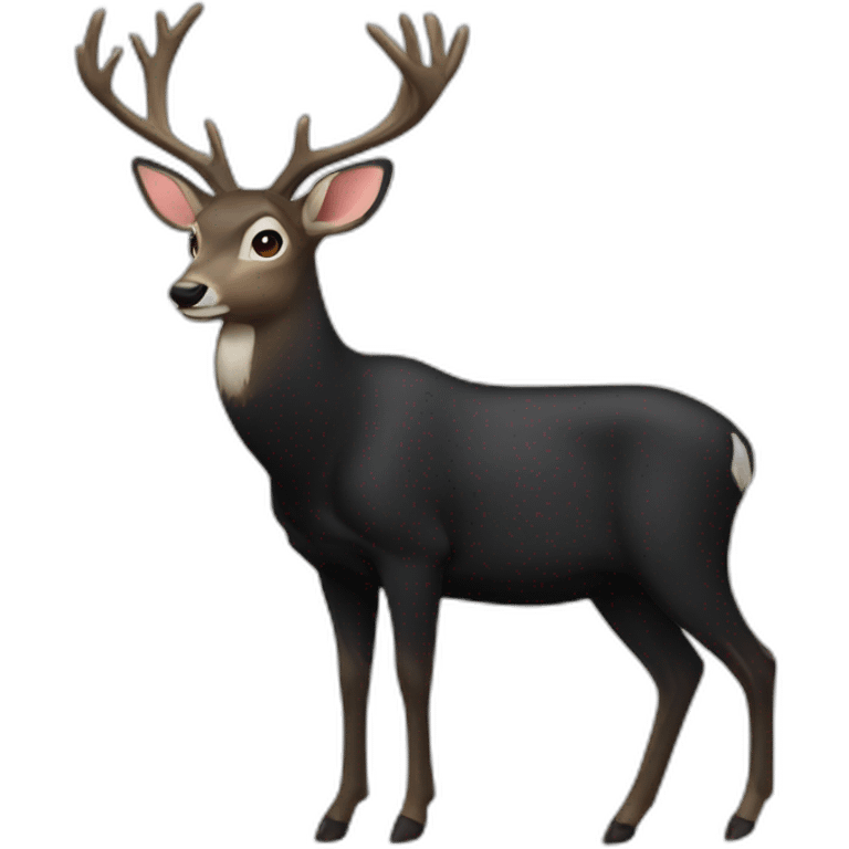 deer in a black shirt emoji