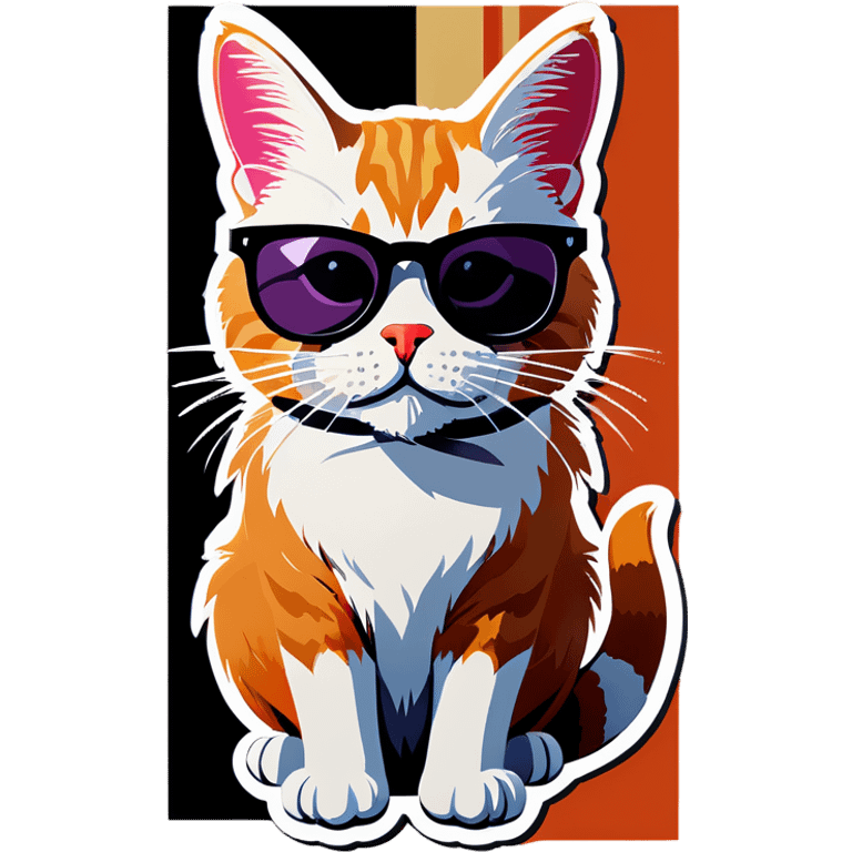 Cat with sunglasses emoji