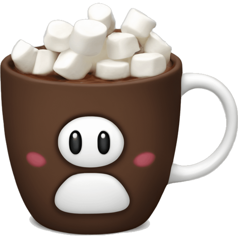 marshmallow cocoa mug emoji