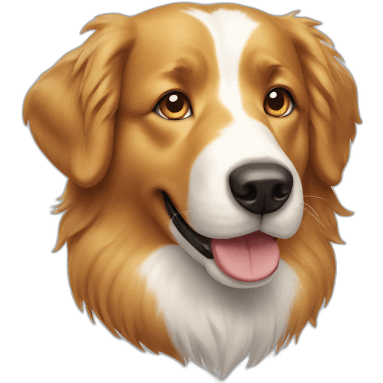 border collie golden retriever dog emoji