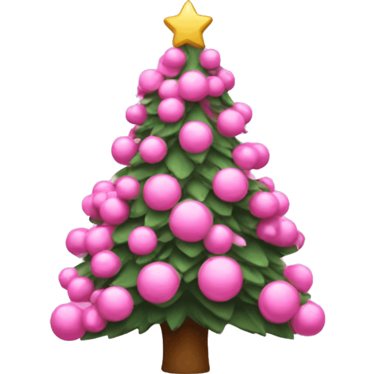 pinky christmas tree emoji