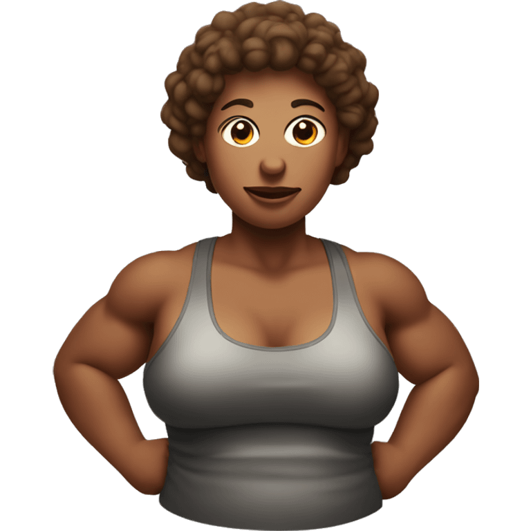 Beef mommy weightlifter  emoji