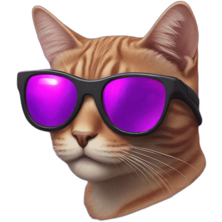 synthwave lurking cat sunglasses emoji