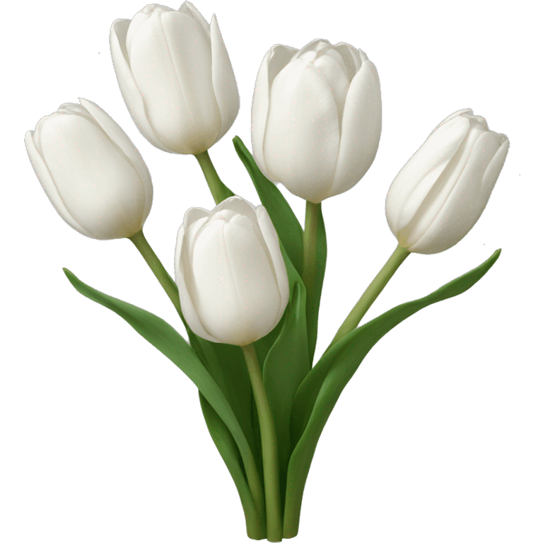 White tulips emoji